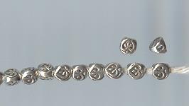 Thai Karen Hill Tribe Silver Beads BM057 (200 Beads)