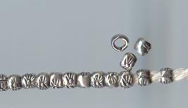 Thai Karen Hill Tribe Silver Beads BM187 (400 Beads)