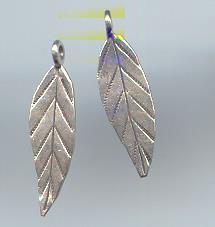 Thai Karen Hill Tribe Silver Pendants Little Leaf Pendants NS143