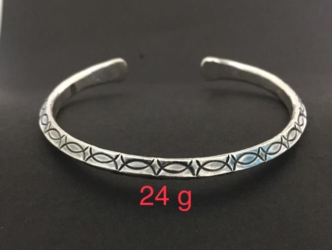 Thai Karen Hill Tribe Silver Bangle 20BG240