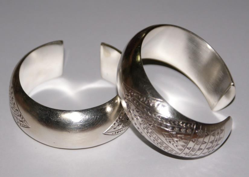 Thai Karen Hill Tribe Silver Bangle BG126