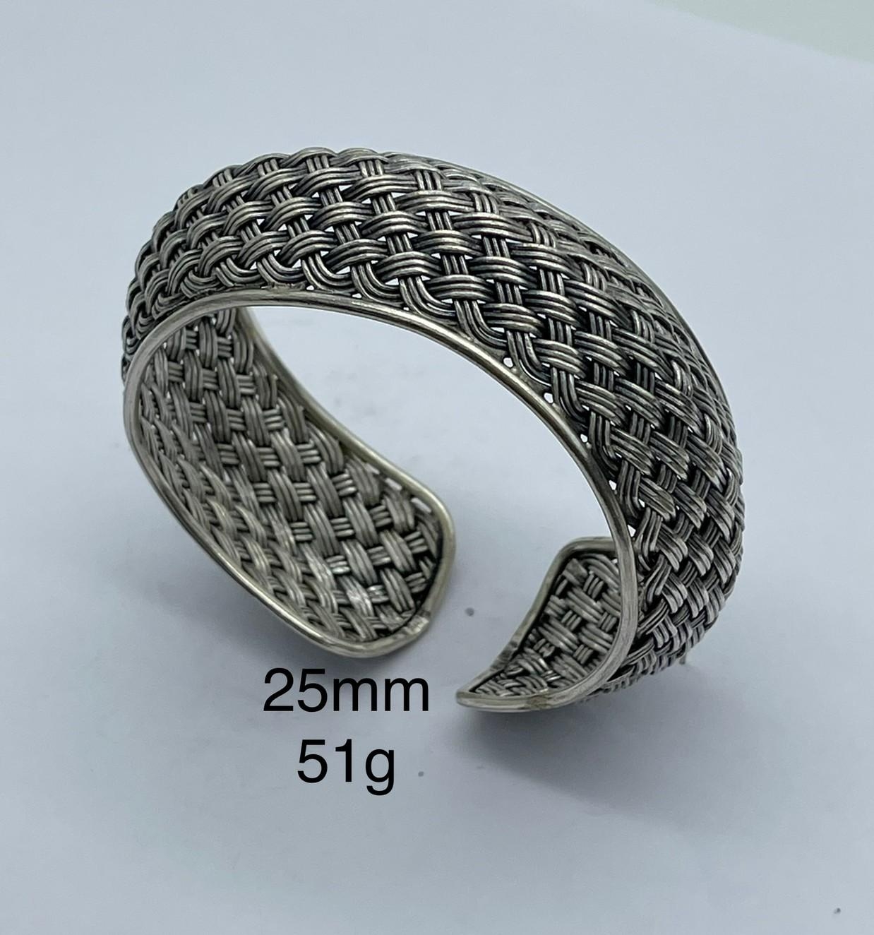 Thai Karen Hill Tribe Silver Bangle BG211TKSH112