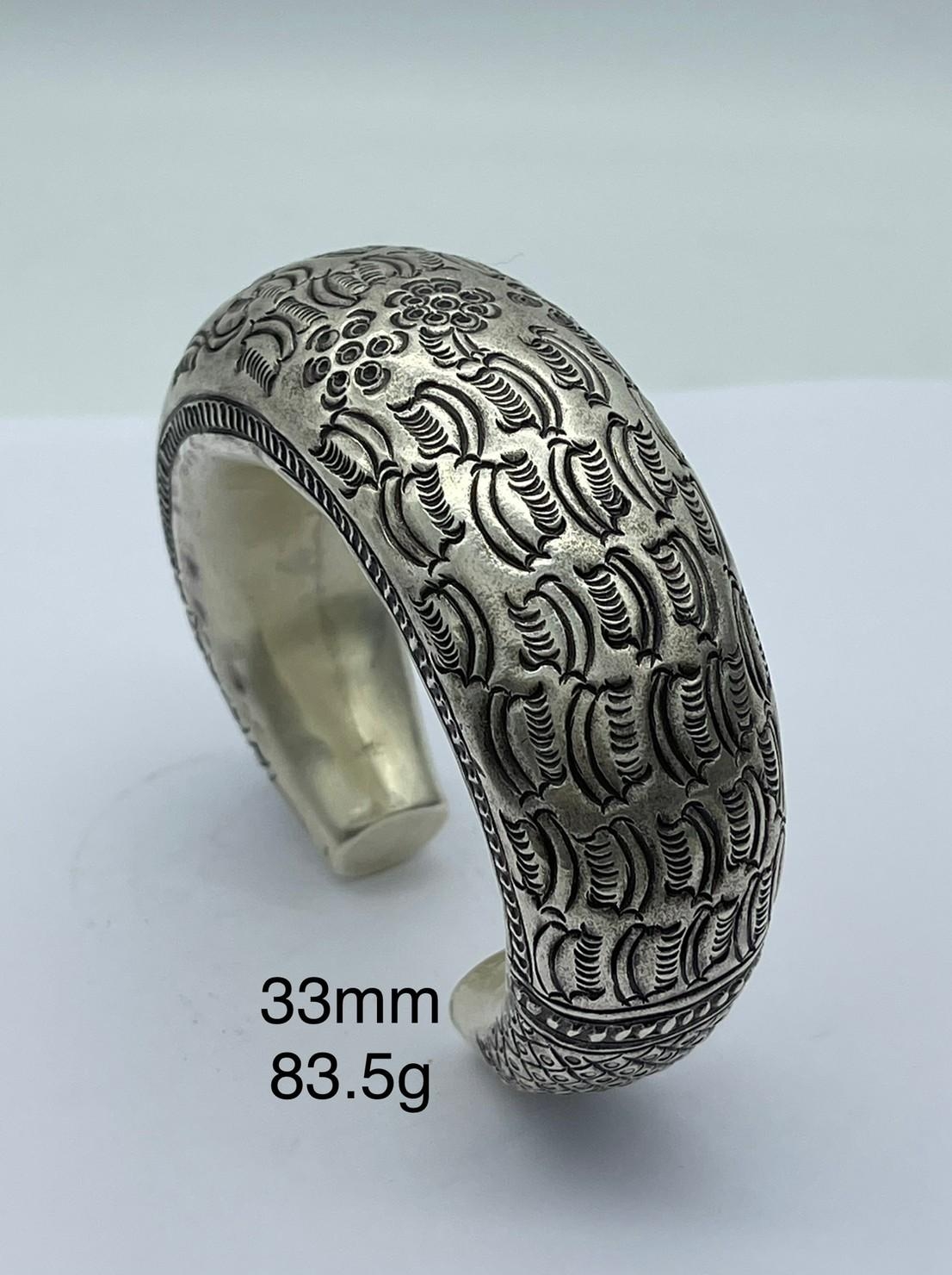 Thai Karen Hill Tribe Silver Bangle BG211TKSH149
