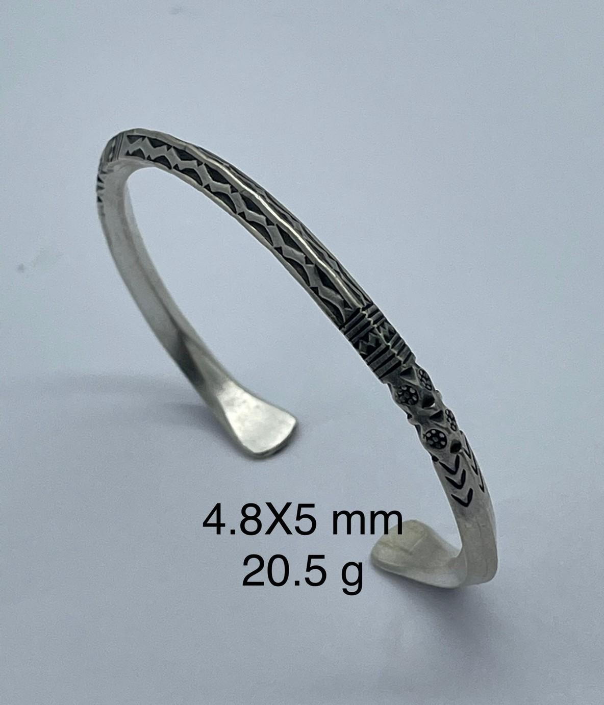 Thai Karen Hill Tribe Silver Bangle BG211TKSH19
