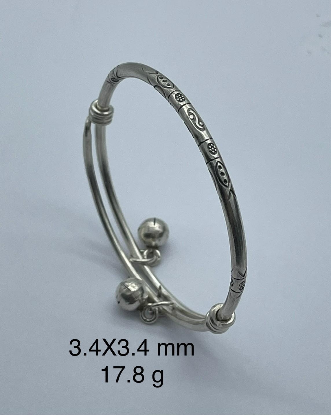 Thai Karen Hill Tribe Silver Bangle BG211TKSH40