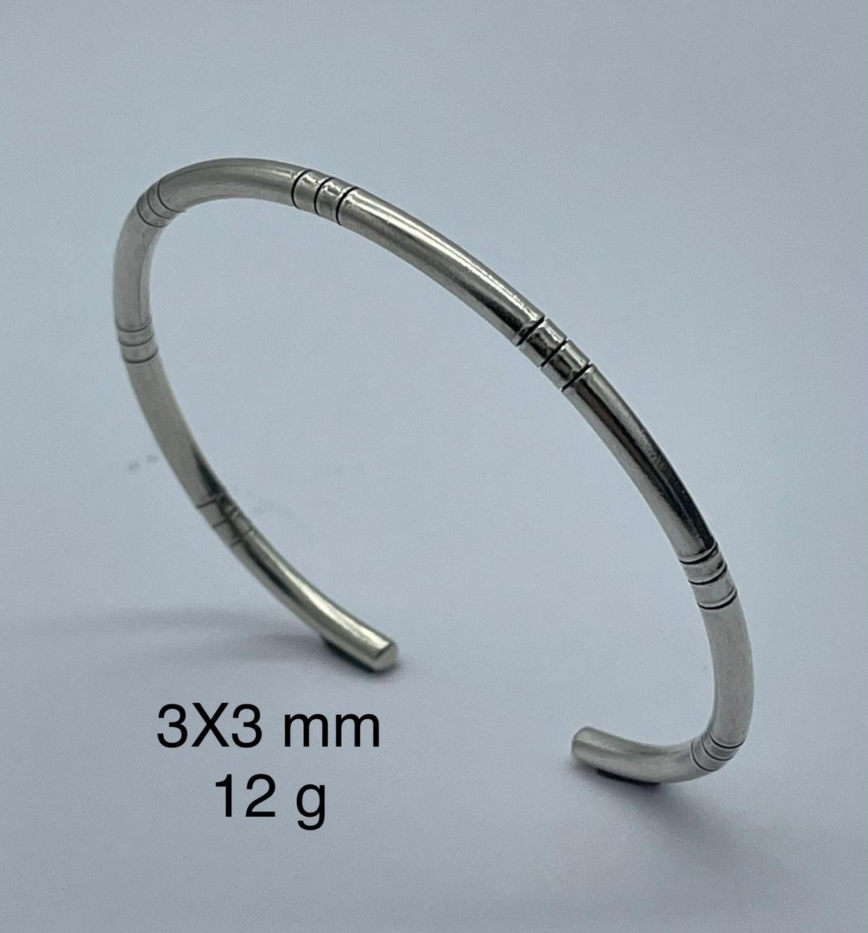 Thai Karen Hill Tribe Silver Bangle BG211TKSH48