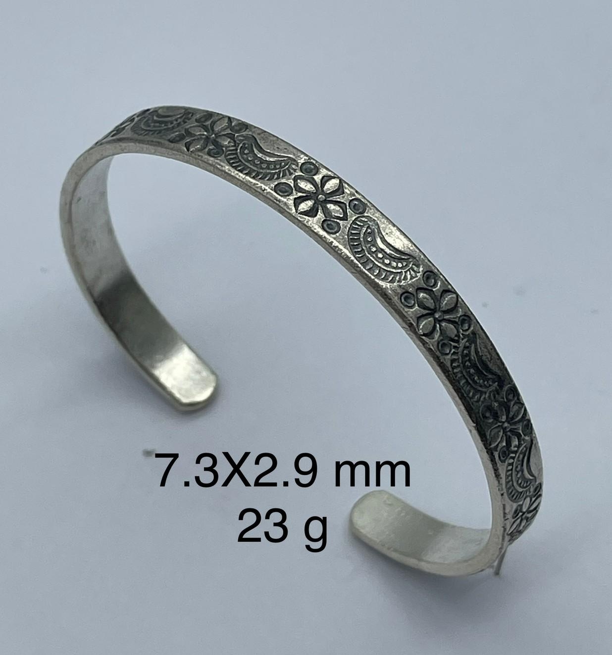 Thai Karen Hill Tribe Silver Bangle BG211TKSH70