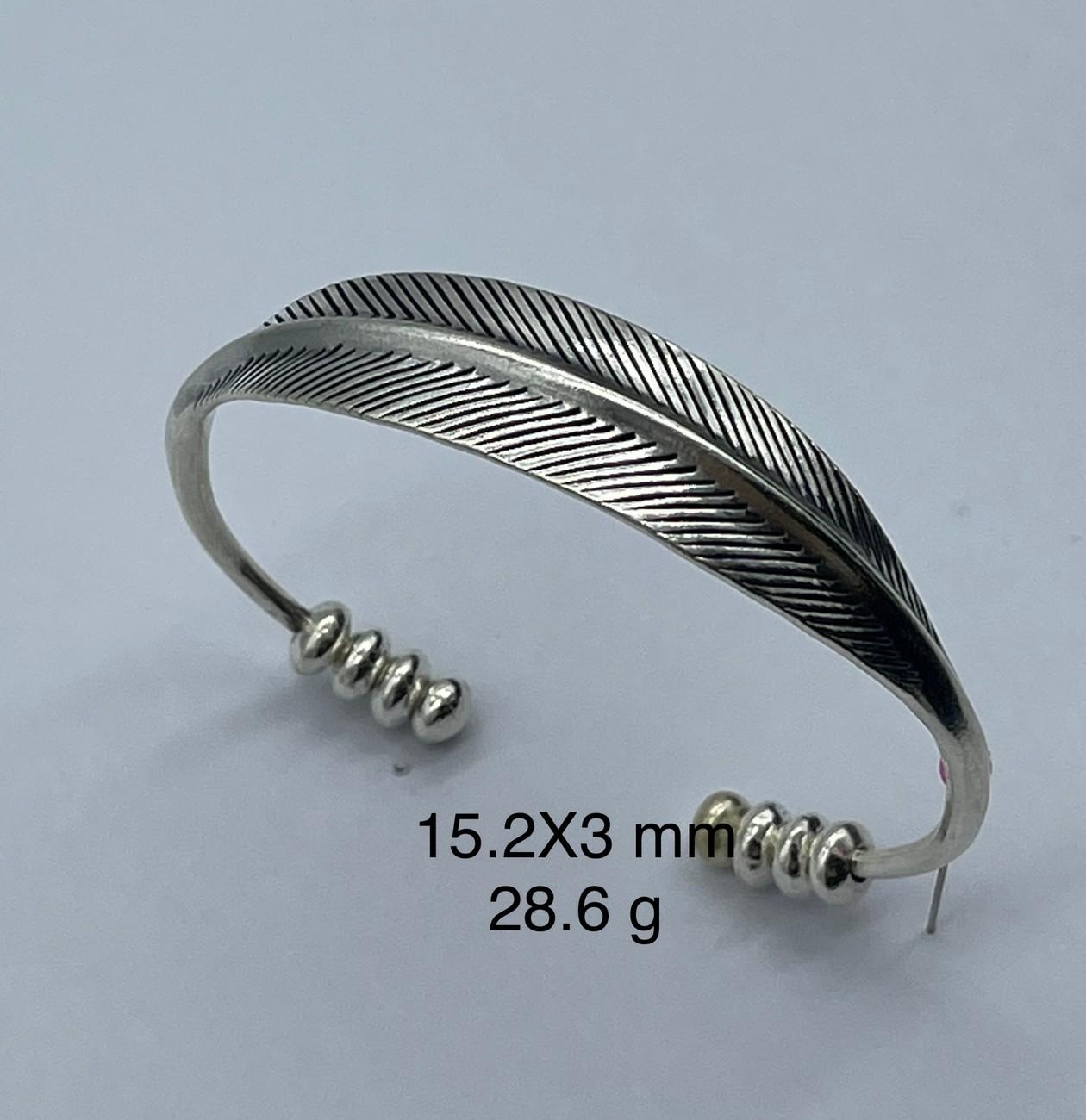 THAI KAREN HILL TRIBE SILVER BANGLE BG211TKSH77