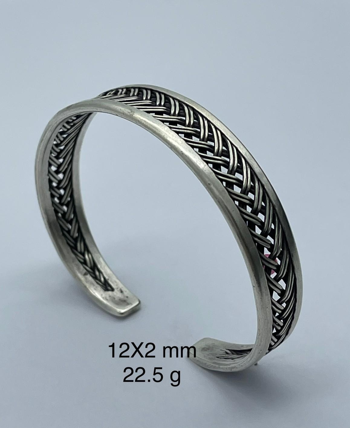 Thai Karen Hill Tribe Silver Bangle BG211TKSH79
