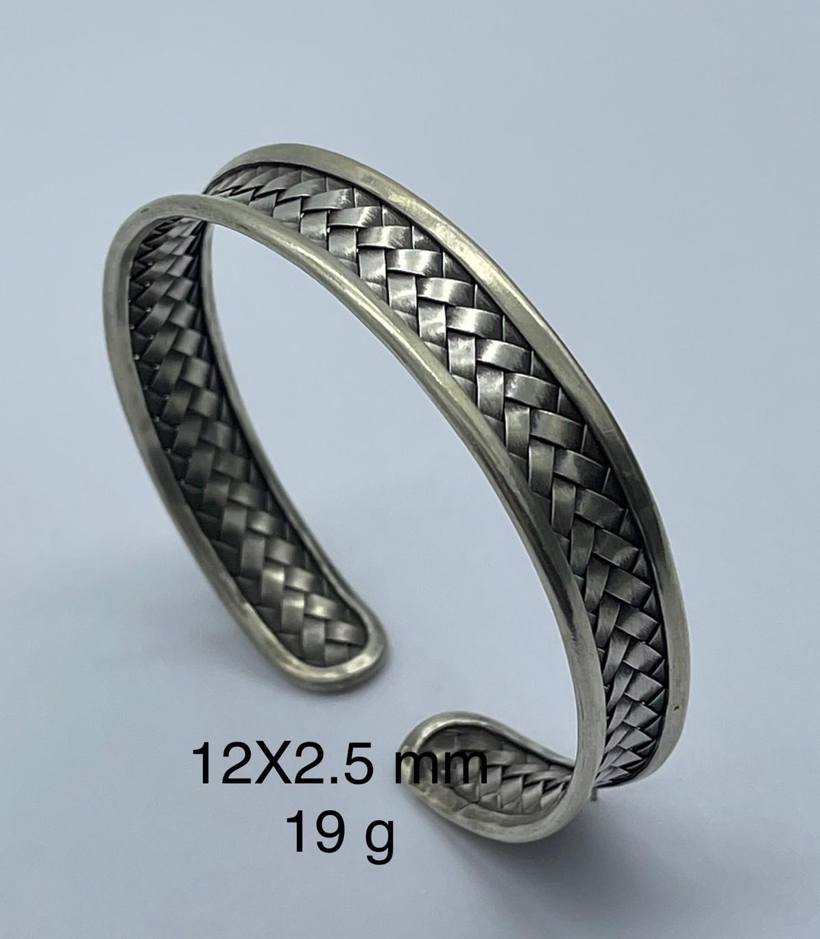 Thai Karen Hill Tribe Silver Bangle BG211TKSH80
