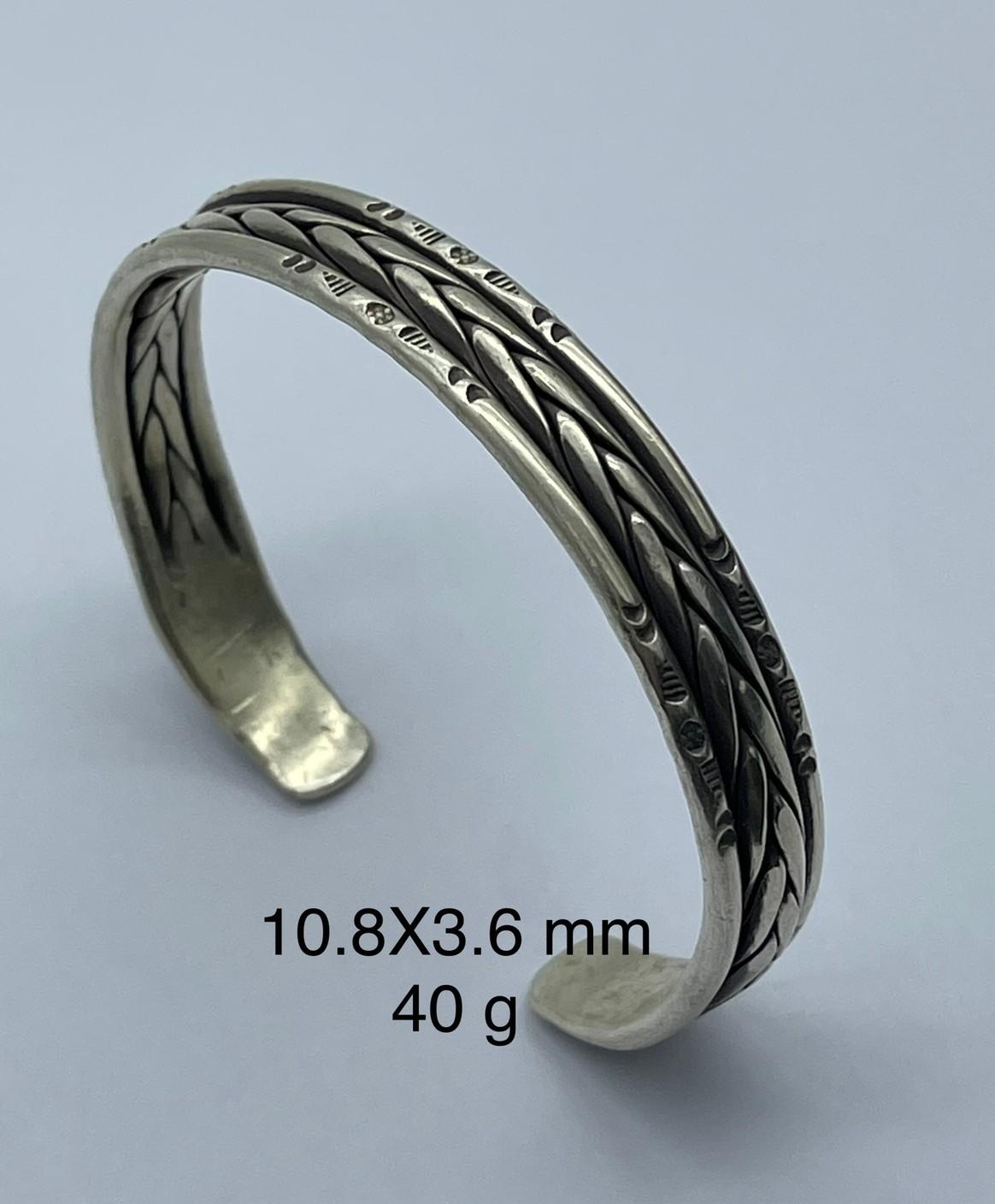 Thai Karen Hill Tribe Silver Bangle BG211TKSH84
