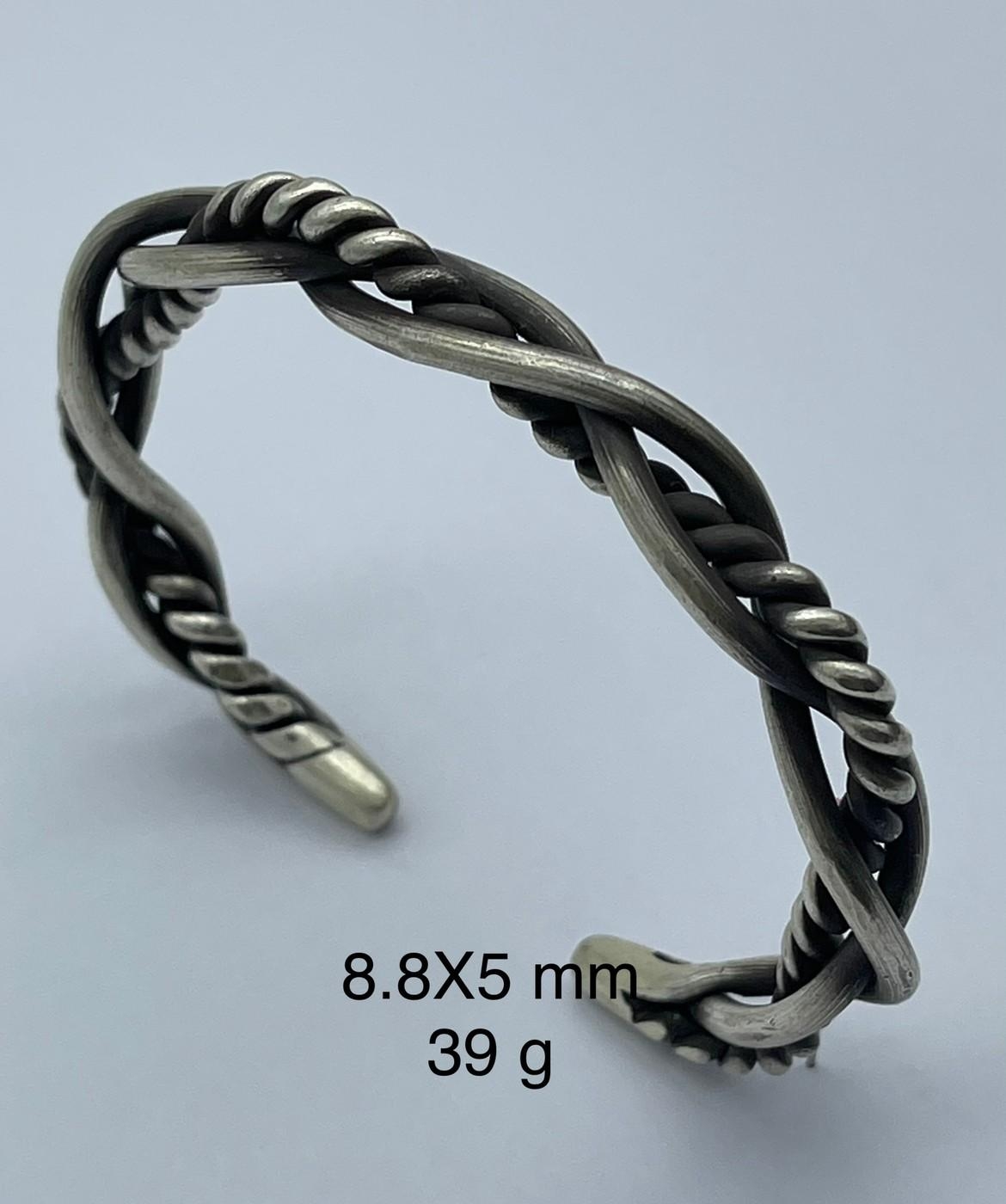Thai Karen Hill Tribe Silver Bangle BG211TKSH85
