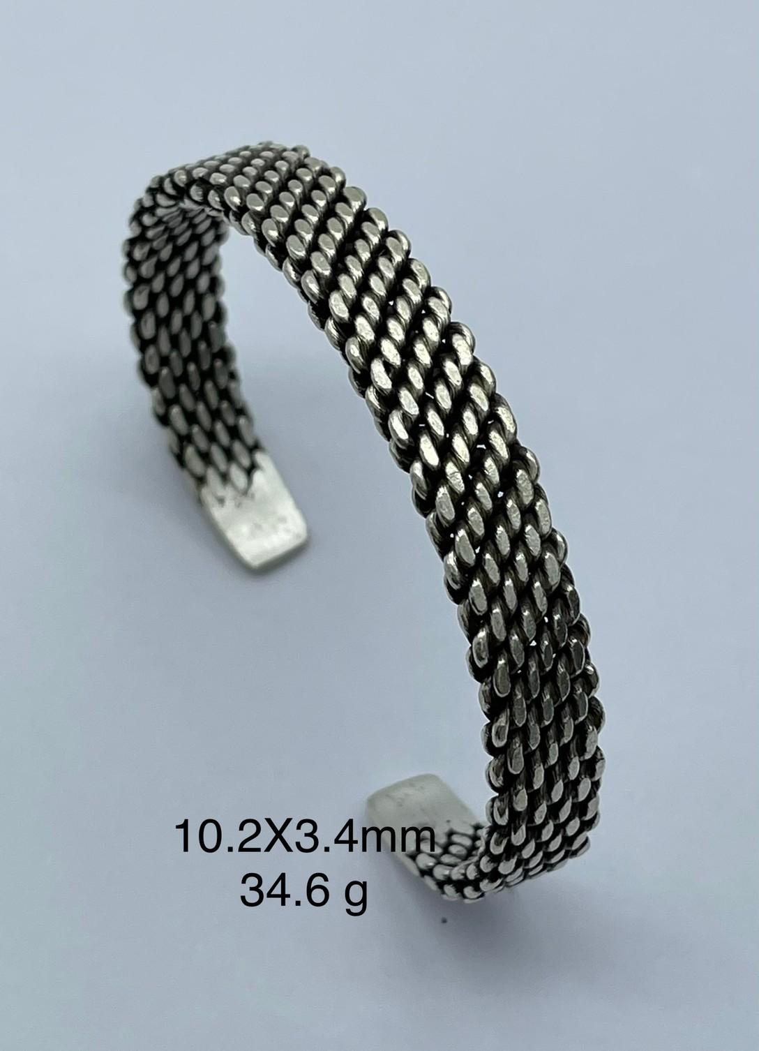 Thai Karen Hill Tribe Silver Bangle BG211TKSH96