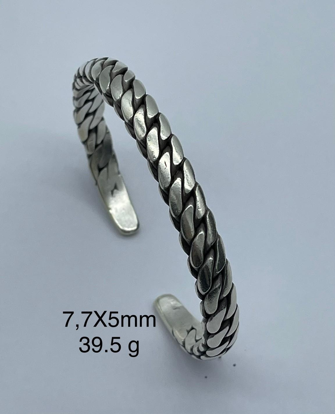 Thai Karen Hill Tribe Silver Bangle BG211TKSH97