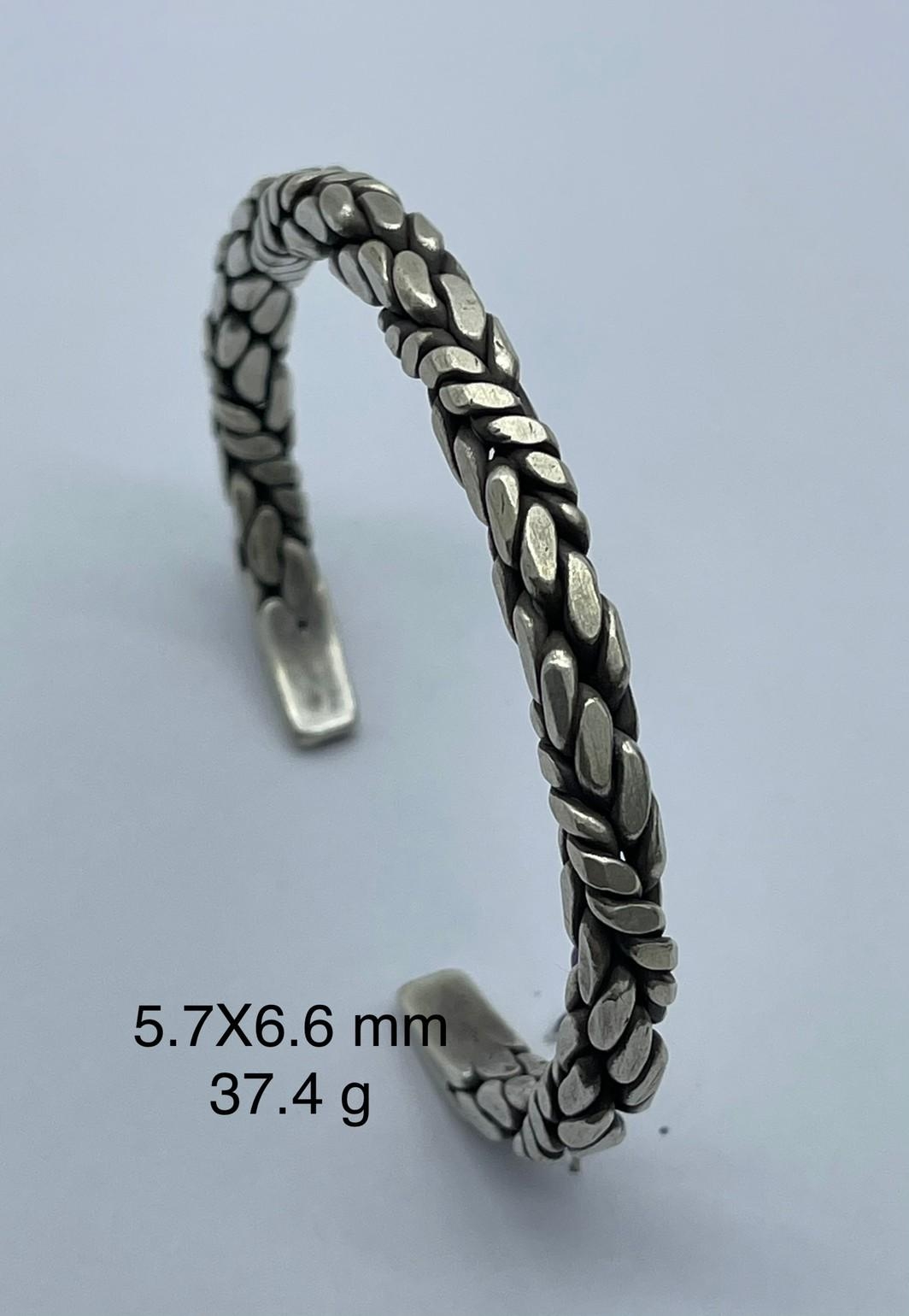 Thai Karen Hill Tribe Silver Bangle BG211TKSH98