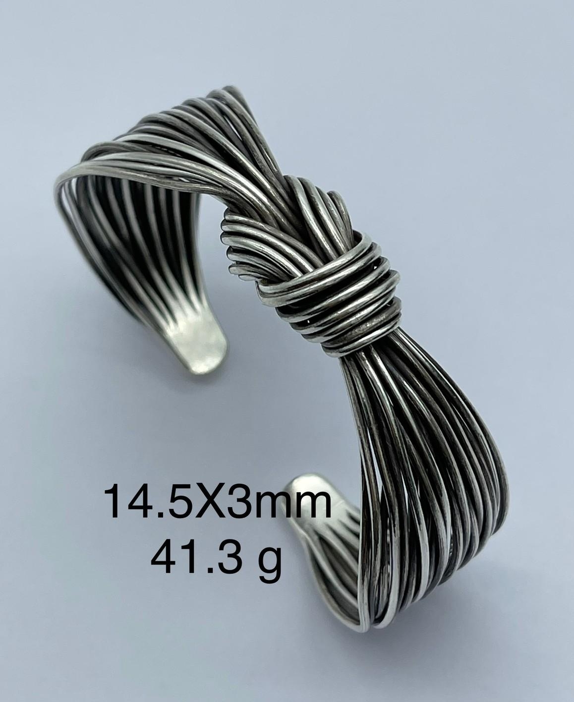 Thai Karen Hill Tribe Silver Bangle BG211TKSH99