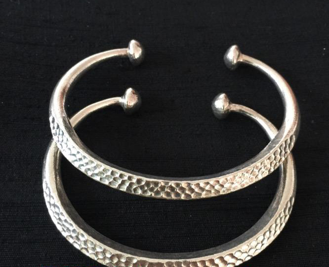 Thai Karen Hill Tribe Silver Bangle BG214
