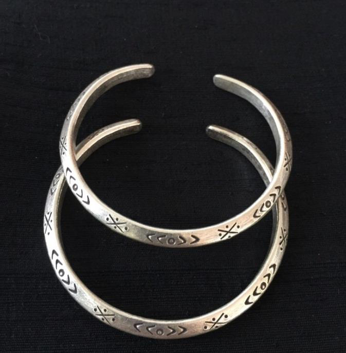 Thai Karen Hill Tribe Silver Bangle BG216