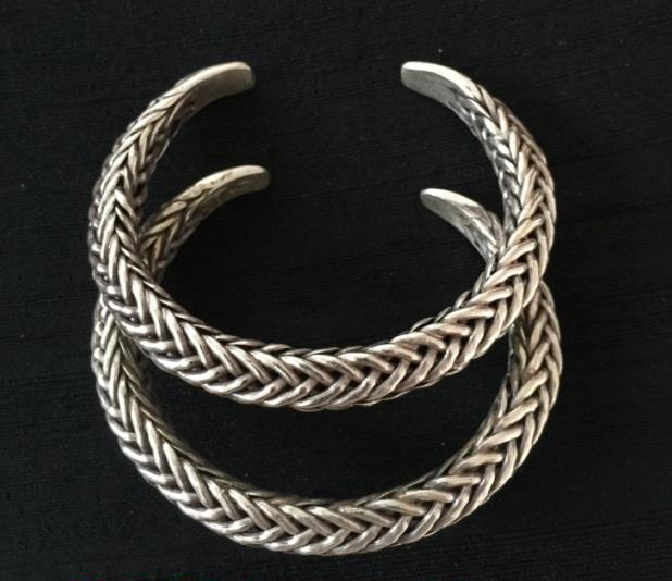 Thai Karen Hill Tribe Silver Bangle BG234