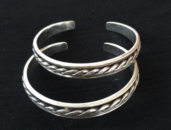 Thai Karen Hill Tribe Silver Bangle BG235