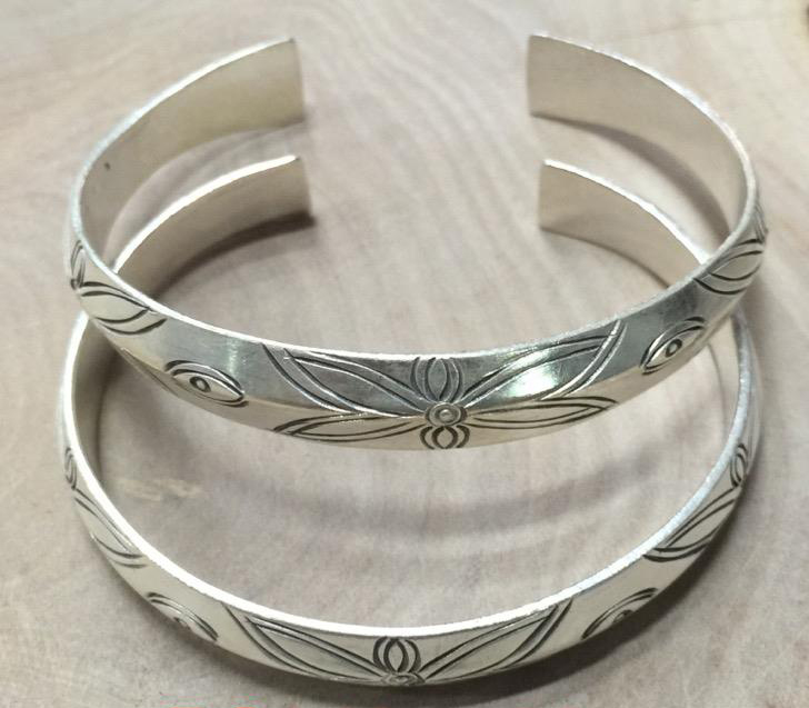 Thai Karen Hill Tribe Silver Bangle BG342