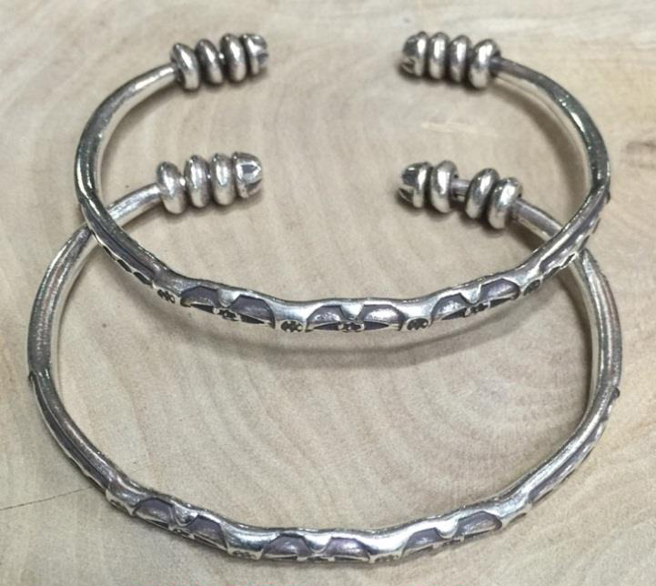 Thai Karen Hill Tribe Silver Bangle BG379