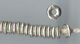 Thai Karen Hill Tribe Silver Beads BM048 (200 Beads)
