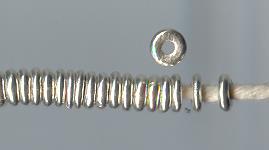 THAI KAREN HILL TRIBE SILVER BEADS BM049 (200 BEADS)