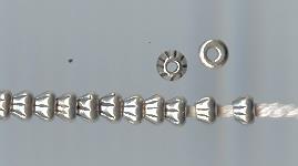 Thai Karen Hill Tribe Silver Beads BM051 (200 Beads)