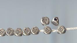 Thai Karen Hill Tribe Silver Beads BM058 (200 Beads)