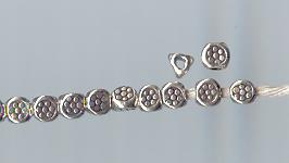 Thai Karen Hill Tribe Silver Beads BM059 (200 Beads)