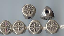 Thai Karen Hill Tribe Silver Beads BM066 (100 Beads)