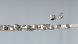 Thai Karen Hill Tribe Silver Beads BM070 (200 Beads)