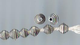 Thai Karen Hill Tribe Silver Beads BM084 (200 Beads)