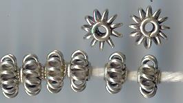 Thai Karen Hill Tribe Silver Beads BM092 (200 Beads)