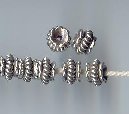 Thai Karen Hill Tribe Silver Beads BM093 (200 Beads)