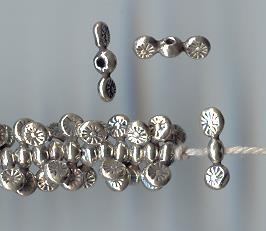 Thai Karen Hill Tribe Silver Beads BM099 (200 Beads)