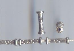 Thai Karen Hill Tribe Silver Beads BM202 (200 Beads)