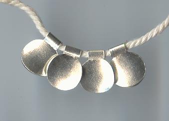 Thai Karen Hill Tribe Silver Beads Plain Round Circular Beads BL122 (4 Beads)