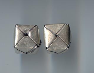 Thai Karen Hill Tribe Silver Beads Origami Box Beads BL380 (2 Beads)