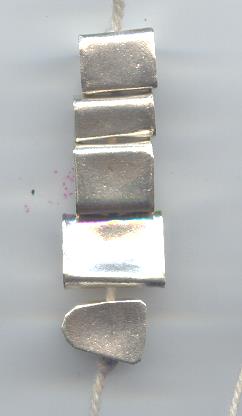 Thai Karen Hill Tribe Silver Beads Plain Free From Bead BL633 (1 Bead)