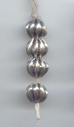 Thai Karen Hill Tribe Silver Beads Spiral Cage Beads BL640 (1 Bead)