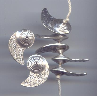 Thai Karen Hill Tribe Silver Beads BL685 (1 Bead)