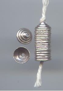 Thai Karen Hill Tribe Silver Beads BL694 (1 Bead)
