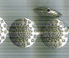 Thai Karen Hill Tribe Silver Beads BL854 (5 Beads)
