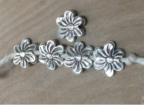 Thai Karen Hill Tribe Silver Beads BL905 (5 Beads)