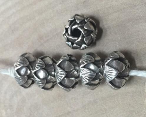Thai Karen Hill Tribe Silver Beads BL911 (5 Beads)