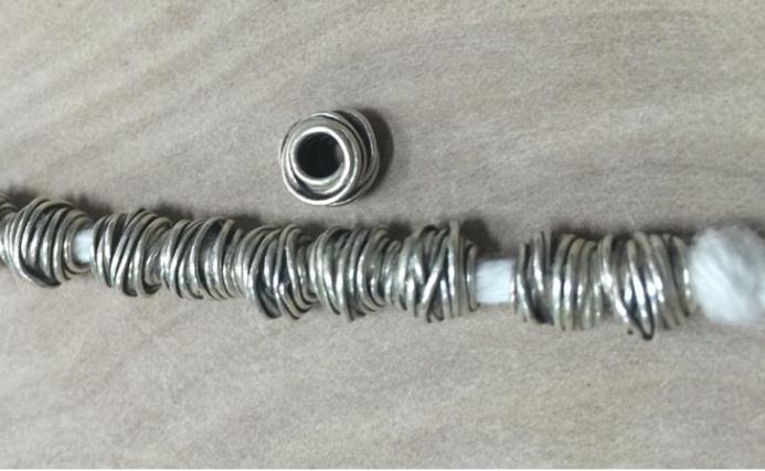 Thai Karen Hill Tribe Silver Beads BL917 (5 Beads)