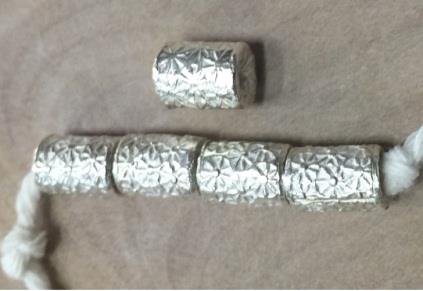 Thai Karen Hill Tribe Silver Beads BL923 (5 Beads)