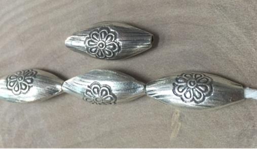 Thai Karen Hill Tribe Silver Beads BL924 (5 Beads)